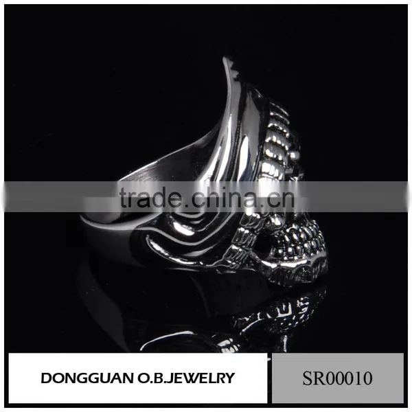 Sterling Silver Motorcycle/Biker Chain Piston Ring/316l Stainless Steel Mens Ring Wolesale photo-3
