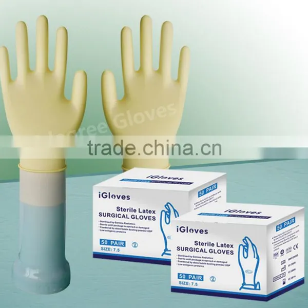 Disposable Sterile Powdered And Powder Free Latex Surgical Gloves photo-5