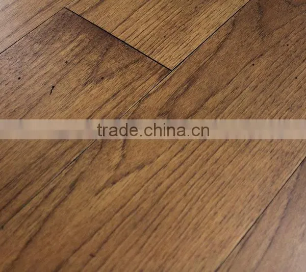 Handscraped & Distressed Hickory Engineered Flooring photo-3