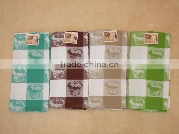 Waffle Weaving Jacquard Cotton Tea Towel Home Textile Wholesale photo-3