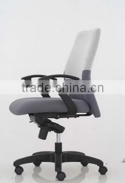 Fabric Swivle Office Computer Chair With pp Armrest and Nylon Base photo-2