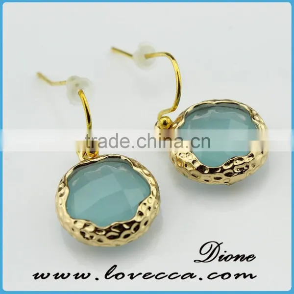 Mixed Faceted Crystal Glass Gem Stone Earrings Charm Long Drop Earring photo-5