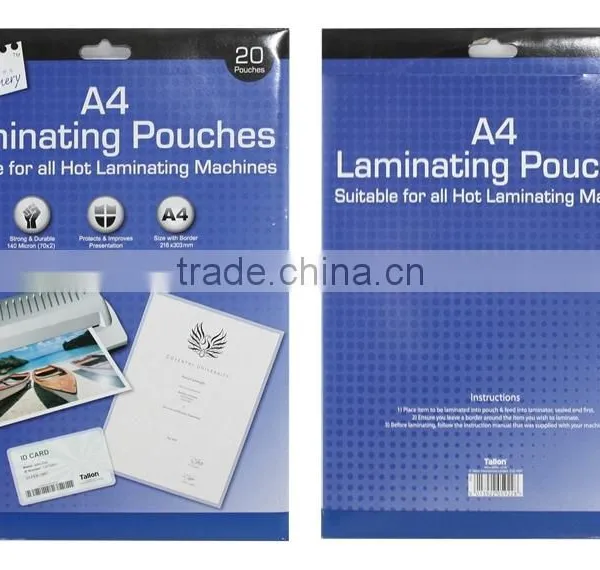 20 A4 Laminating Film Pouch Pouches
