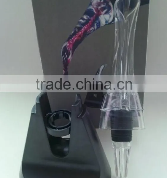 Acrylic Disposable Wine Magic Decanter Wine Aerator Pourer With Stand photo-4