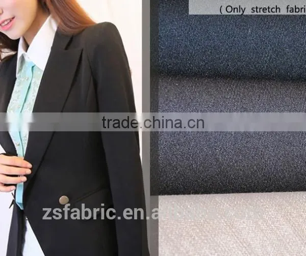 ZHENGSHENG Rayon/Polyester Blend Stretch Twill Fabric for Woman's Skirt and Jackets Keqiao Fabric