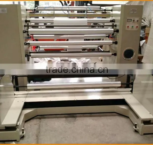 YDF-FQ Vertical Type Automatic Plastic PVC PET BOPP Film Paper Roll Slitting and Rewinding Machine With Flat Knife photo-5