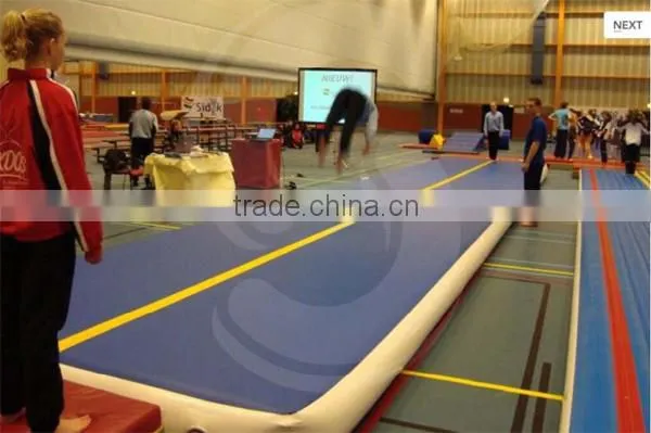 Drop Stitch Fabric Inflatable Tumble Gymnastics Mat , Double Wall Fabric Inflatable Air Track Mat For Gymnastics photo-2