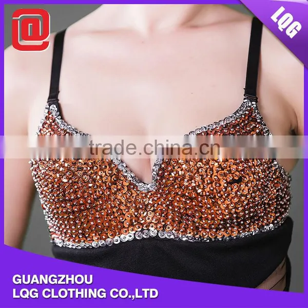 Sexy Handmade Bling Sequined Hot Adult Transparent Dress photo-4