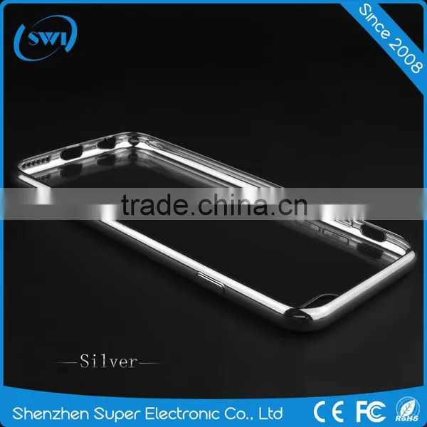 Plating Electroplating Clear Crystal TPU Soft Phone Case Cover for i Phone 6 6G Case photo-5