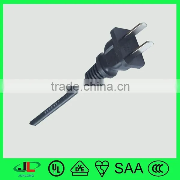 CCC ISO Approved China 2 Pin 3 Pin Electrical Cord Plug Power Cable photo-2