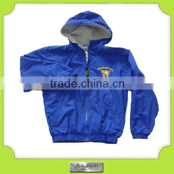 Custom Blue Printed no Hood Men's Wind Jacket photo-5
