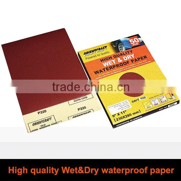 Wet & Dry Silicon Carbide Waterproof Abrasive Paper