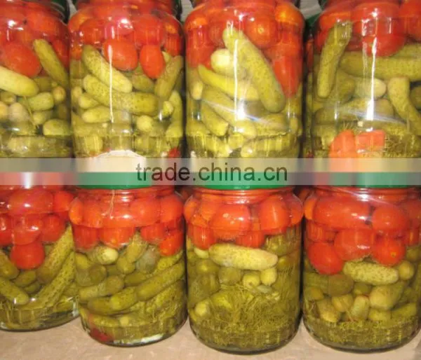 Assorted Bay Cucumber and Chery Tomato in Jar 720ml