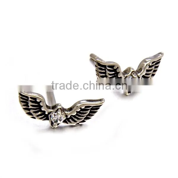 Vicious Eagle Earrings 2016 Fashion Hot Sell Black Square Stone Earrings Jewelry photo-3