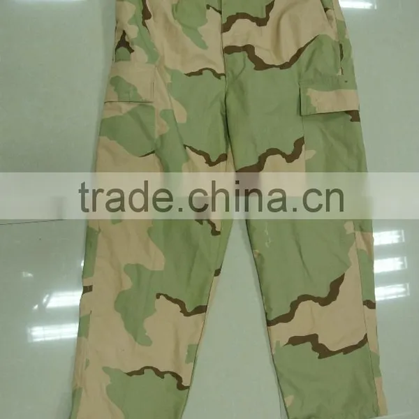 Custom Made 60% Cotton 40% Polyester Ripstop Yellow Tone Desert Camouflage USA Army Battle Dress Uniform photo-3