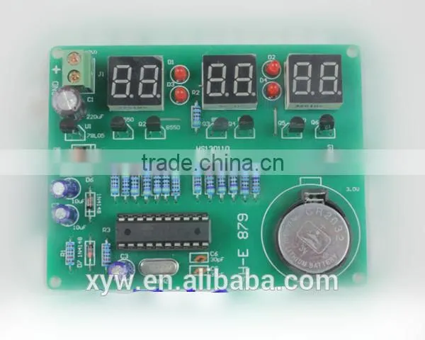 DIY Kits AT89C2051 Electronic Clock Digital Tube LED Display Suite Electronic Module Parts and Components DC 9V - 12V