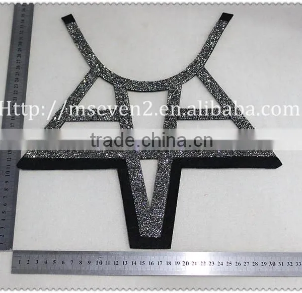 New Fashion Design Big Hot Fix Rhinestone Collar, Women Beaded Collar photo-2