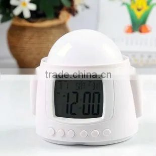 Novelty Promotional Item Gift Android Robots DIY Music Led Star Light Projecting Alarm Clock,digital Clocks photo-4