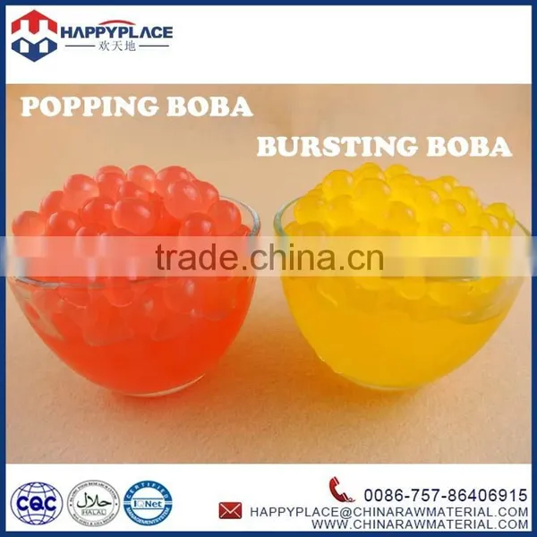 3kg Taiwan Bubble Tea Strawberry Coating Juice Boba, Popping Boba Manufacturers
