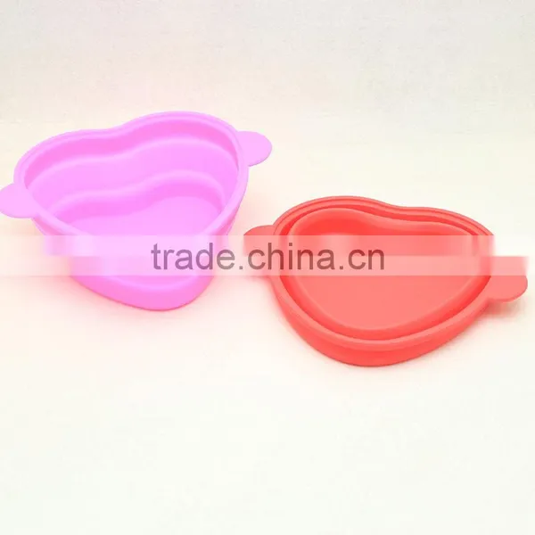 Heart Shape Silicone Bowl With Lid photo-5
