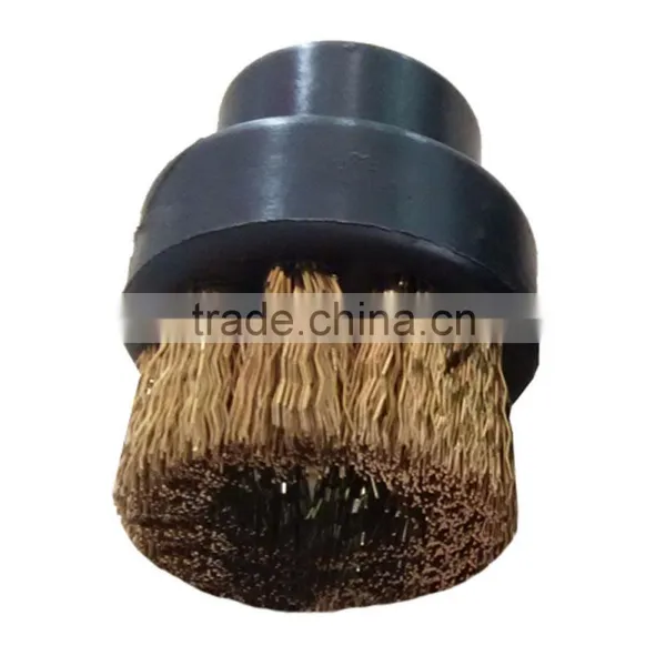 Brass Wire Mini Hair Brush With Plastic Handle
