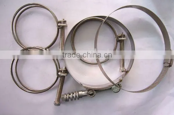 Wells CE Hardware Polished SS304 Stainless 316 Hose Clamps for Pipeline photo-3