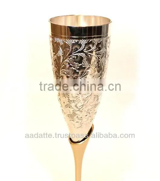 Handmade Gift Item Gold and Silver Plated Goblets photo-2