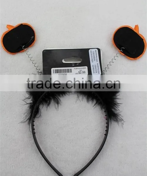 Halloween Pumpkin Shape Hairband Wire Headband Bobble Headband photo-2