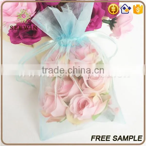 Customized Drawstring Nylon Orgazna Bag Organza Pouch photo-3