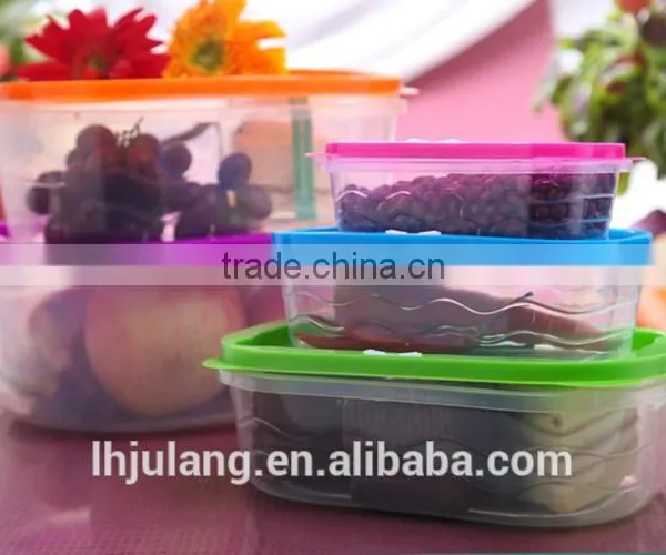 BPA-Free Useful Plastic Food Container Set With Lid/5pcs Plastic Food Container Set With Lid photo-2