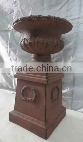 Garden Antique Fiberglass Urn Planter Wholesale photo-3