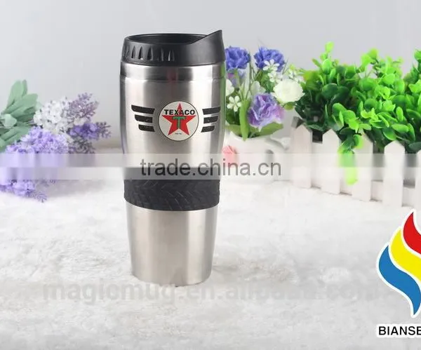 Company Business Gift Items Leather Stainless Steel Coffee Mug photo-5