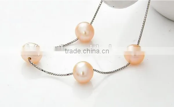 6-7 mm Pink Freshwater Pearl Necklace and Bracelet Sets photo-4