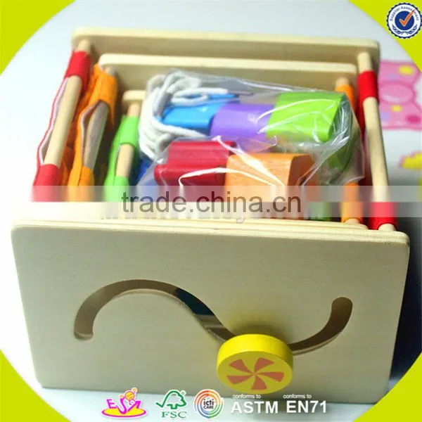 Wholesale Funny Kids Wooden Stacking Cup Blocks Toy Hot Sale Beautiful Baby Wooden Stacking Cup Blocks Toy W13D089 photo-4