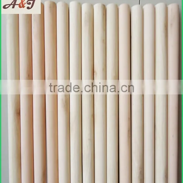 Top Quality Natural Wooden Broom Handle With Italian Thread photo-3