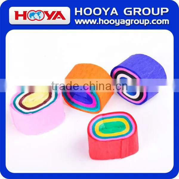 Colorful Party DIY Crepe Four Rainbow Paper Streamers photo-2