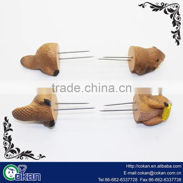 New Style Squirrel and Deer Corn Holder/BBQ Corn Fork/Corn Skewer photo-5