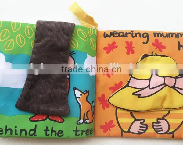 Hot Intelligence Development Cloth Cognize Hide and Seek Book Educational Toys For Kids Babys photo-6
