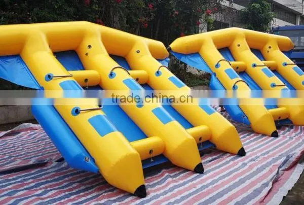 Inflatable Flying Fish Water Towable Tubes Banana Boat Water Sport Game photo-3