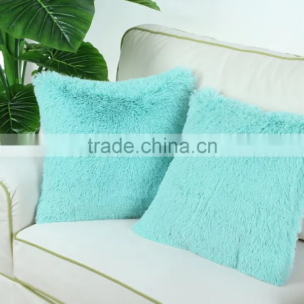 High Pile Faux Fur Plush Pillow Cover photo-6