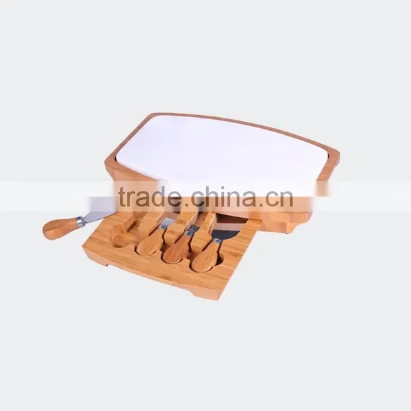 4pcs Promotion Cheese Knife State Cheese Board Set photo-3
