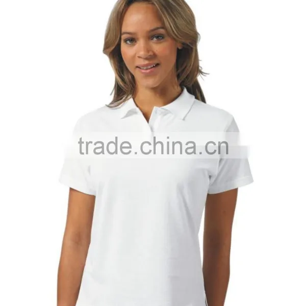 Custom 100% Cotton Slim Fit Golf Polo Shirt Unisex White Polo t Shirt photo-4