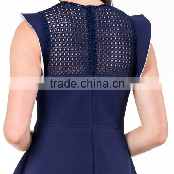 Free Sample 2017 Latest Sleeveless Summer Dress Plain Designs Photos photo-5