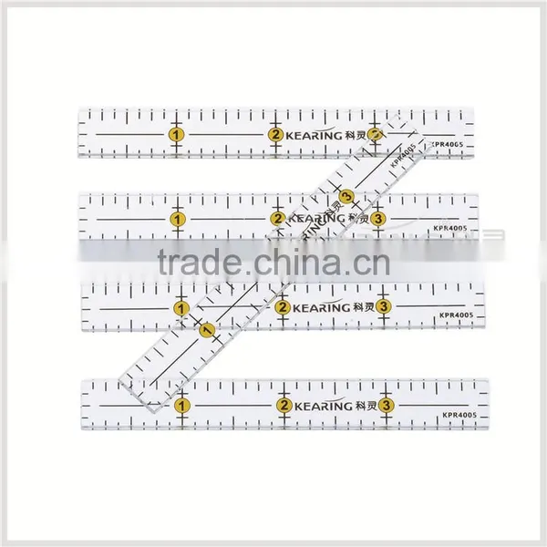 Kearing Manufacture Price High Quality Acrylic Quilting Rulers 4'' * 1/2'' & Patchwork Sew Ruler # KPR4005 photo-3