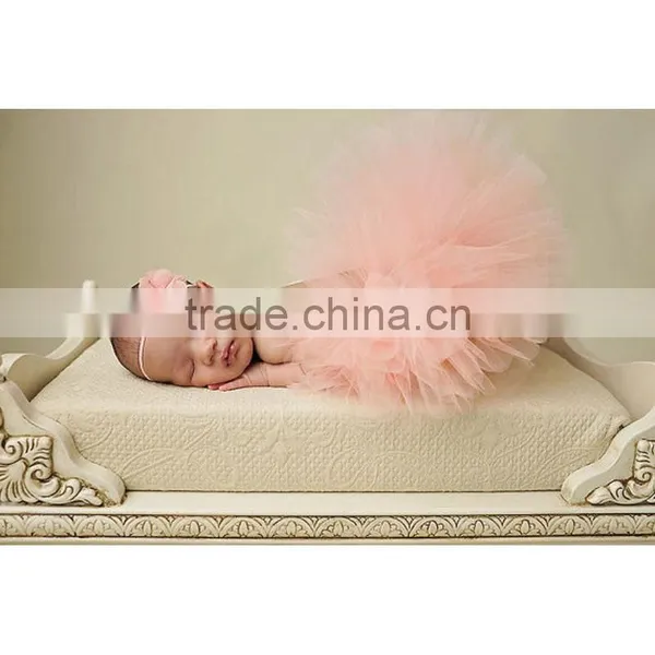 In-stock Latest Fashionable Design Baby Tutu Skirt With Flower Headwear for Photo Props photo-5
