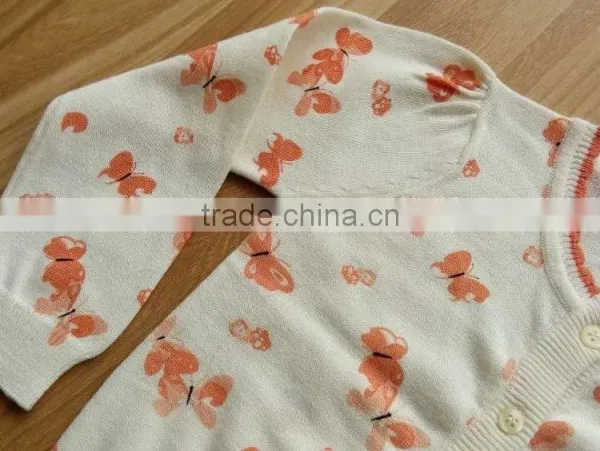 New Autumn Designs Children Clothing Kids Wear Cardigan Sweater O-neck Child Cardigan Girls Light Sweaters(KS0434) photo-5
