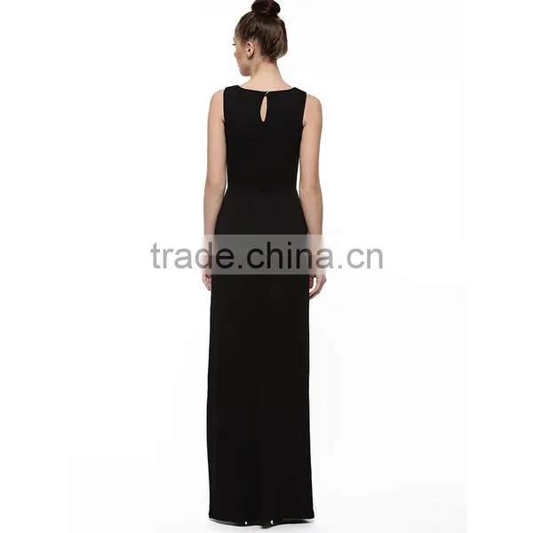 2016 Summer New Fashion Sleeveless European American Red Long Dress photo-2