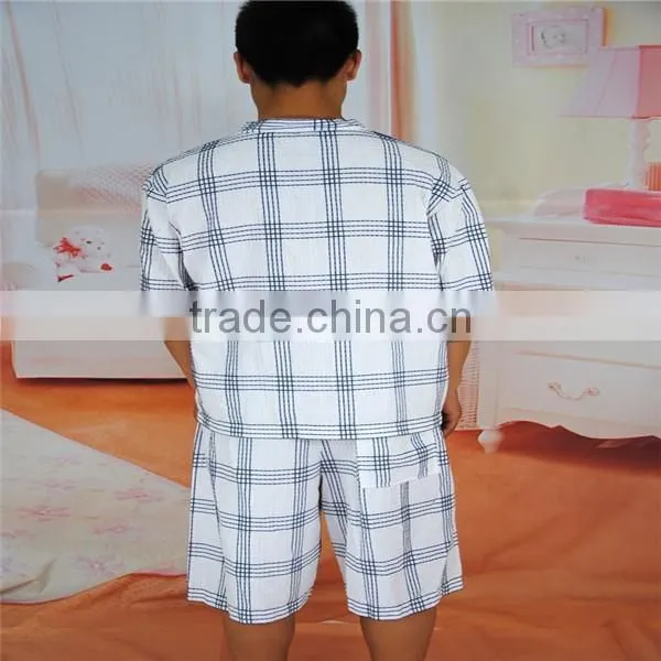 100% Cotton Mens Summer Shorty Pajamas photo-3