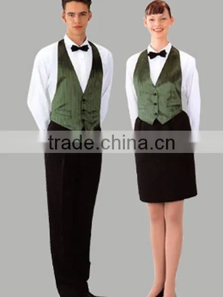 Restaurant Unisex Uniform Black Vest photo-5
