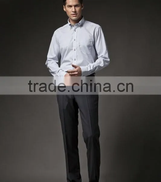 2015 New Fashion Men's Business Shirt 100% Cotton,Ex-factory Price photo-6